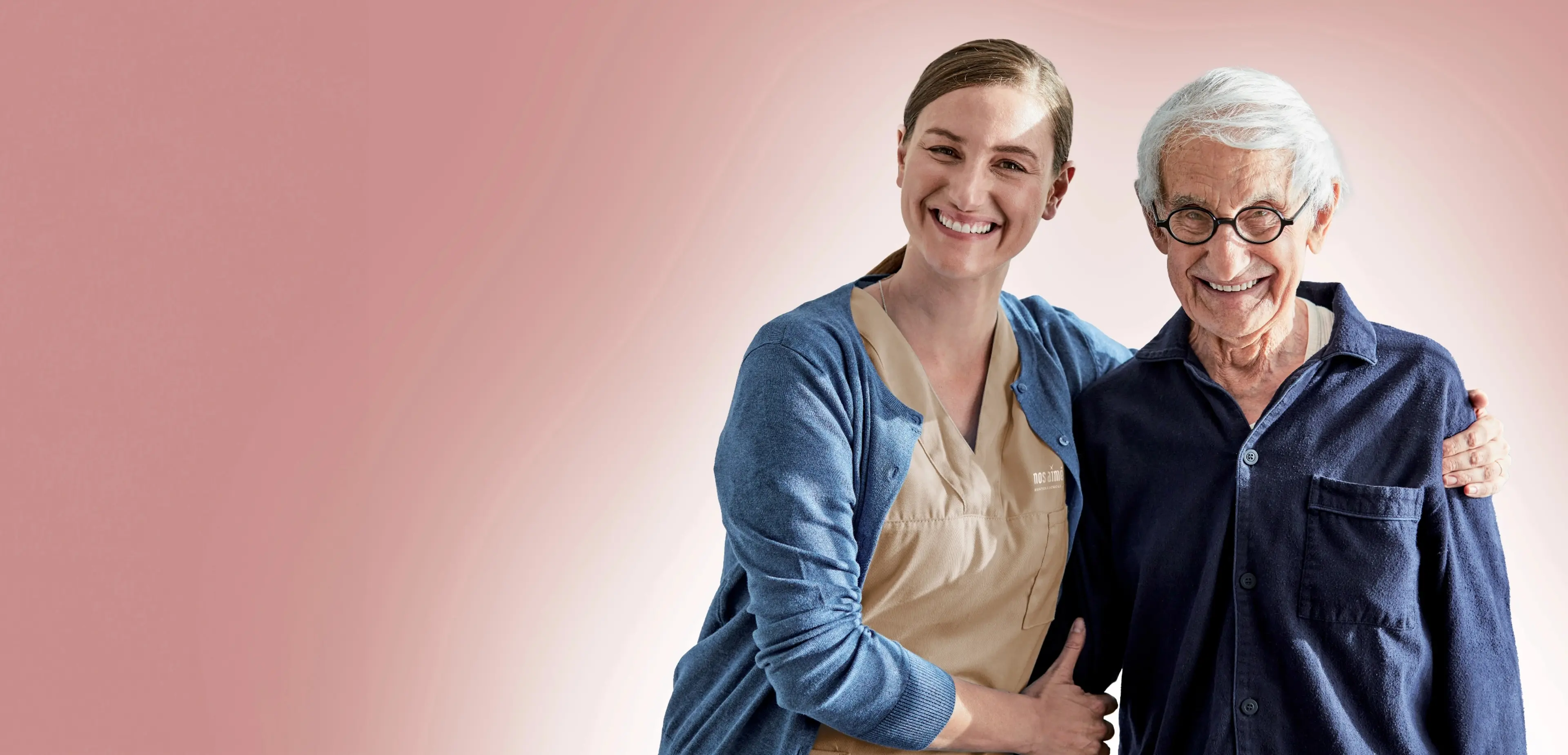 Auxiliaire de vie et client Nos aimés