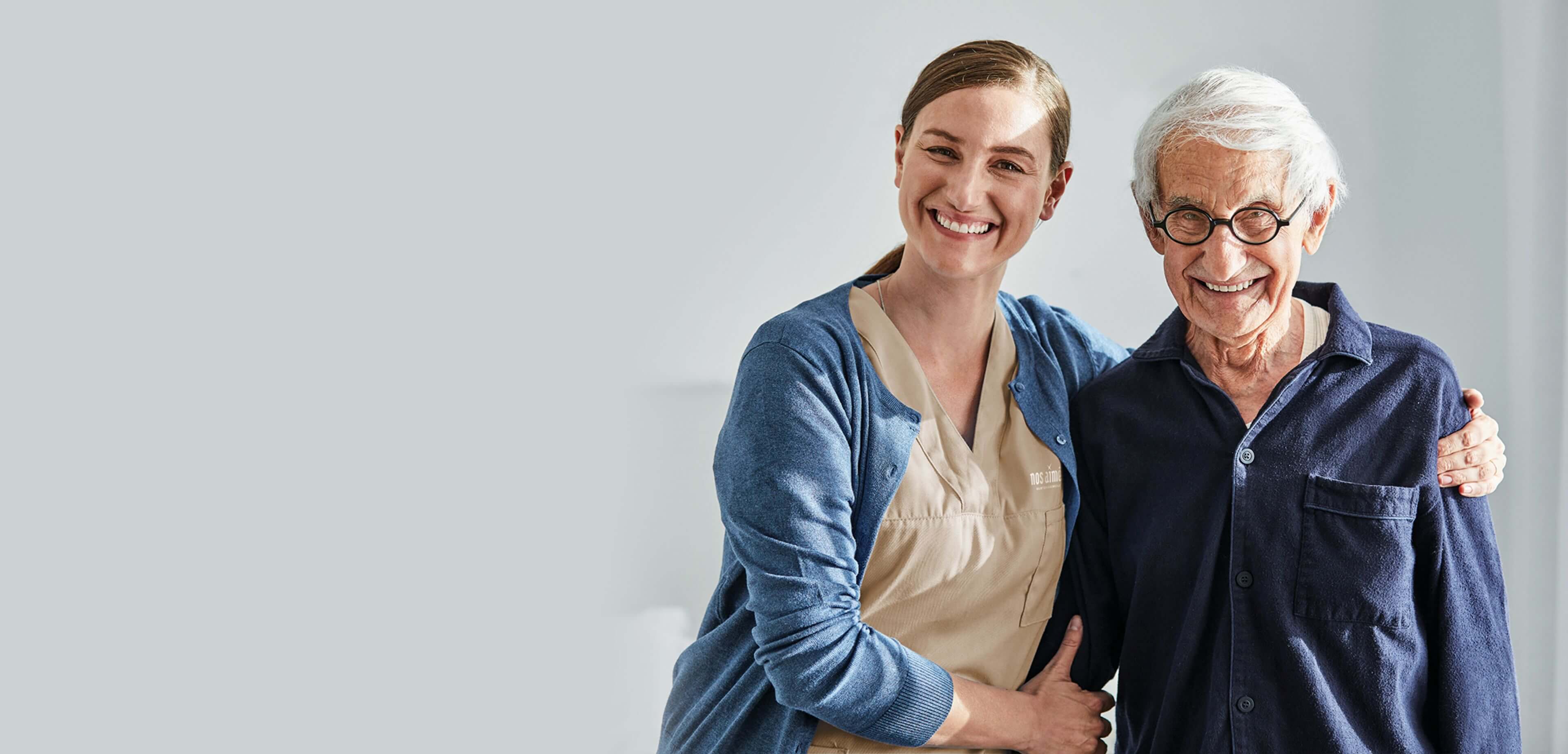 Auxiliaire de vie et client Nos aimés